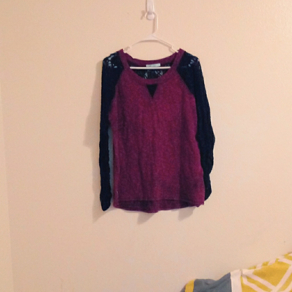 Maurices· Lace Detail Sweater Top